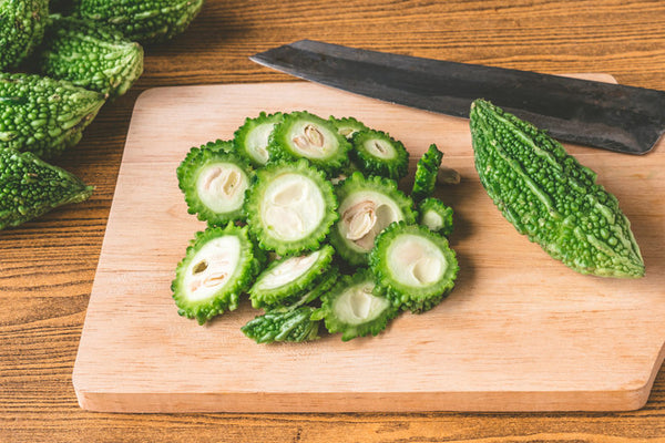 Organic Bitter Gourd Sliced