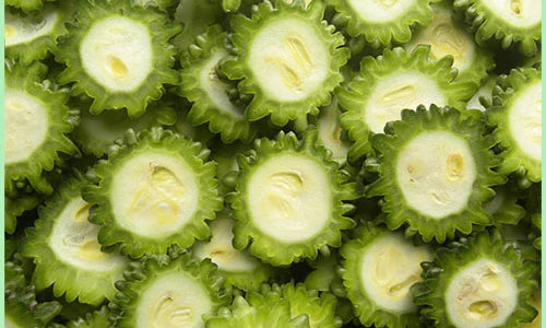 Organic Bitter Gourd Sliced