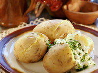 Organic Boiled Stuffed Potato With Cottage Cheese