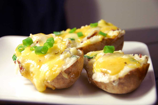 Organic Boiled Stuffed Potato With Cottage Cheese