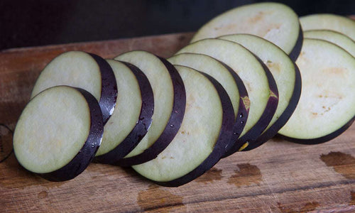 Organic Brinjal Sliced
