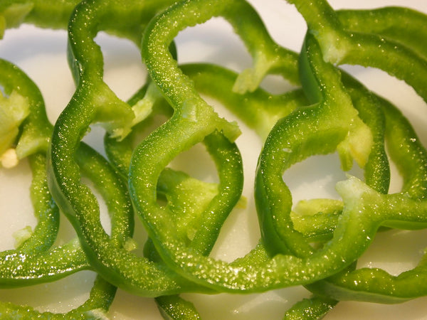 Organic Green Bell Pepper Sliced