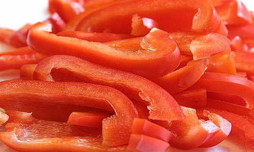 Organic Red Bell Pepper Chopped