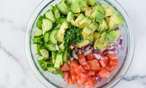 Organic Cucumber,Avocado & Tomatoes Salad Pack