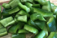 Organic Green Bell Pepper Diced