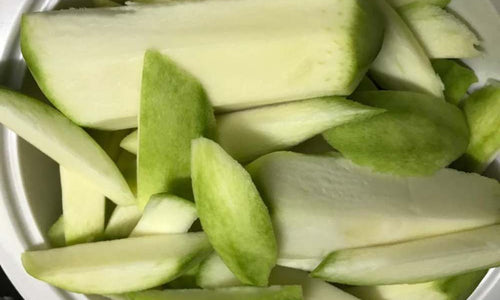 Organic Raw Mango Sliced