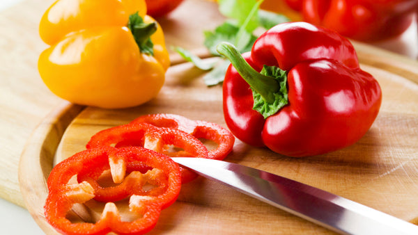 Organic Red Bell Pepper Sliced