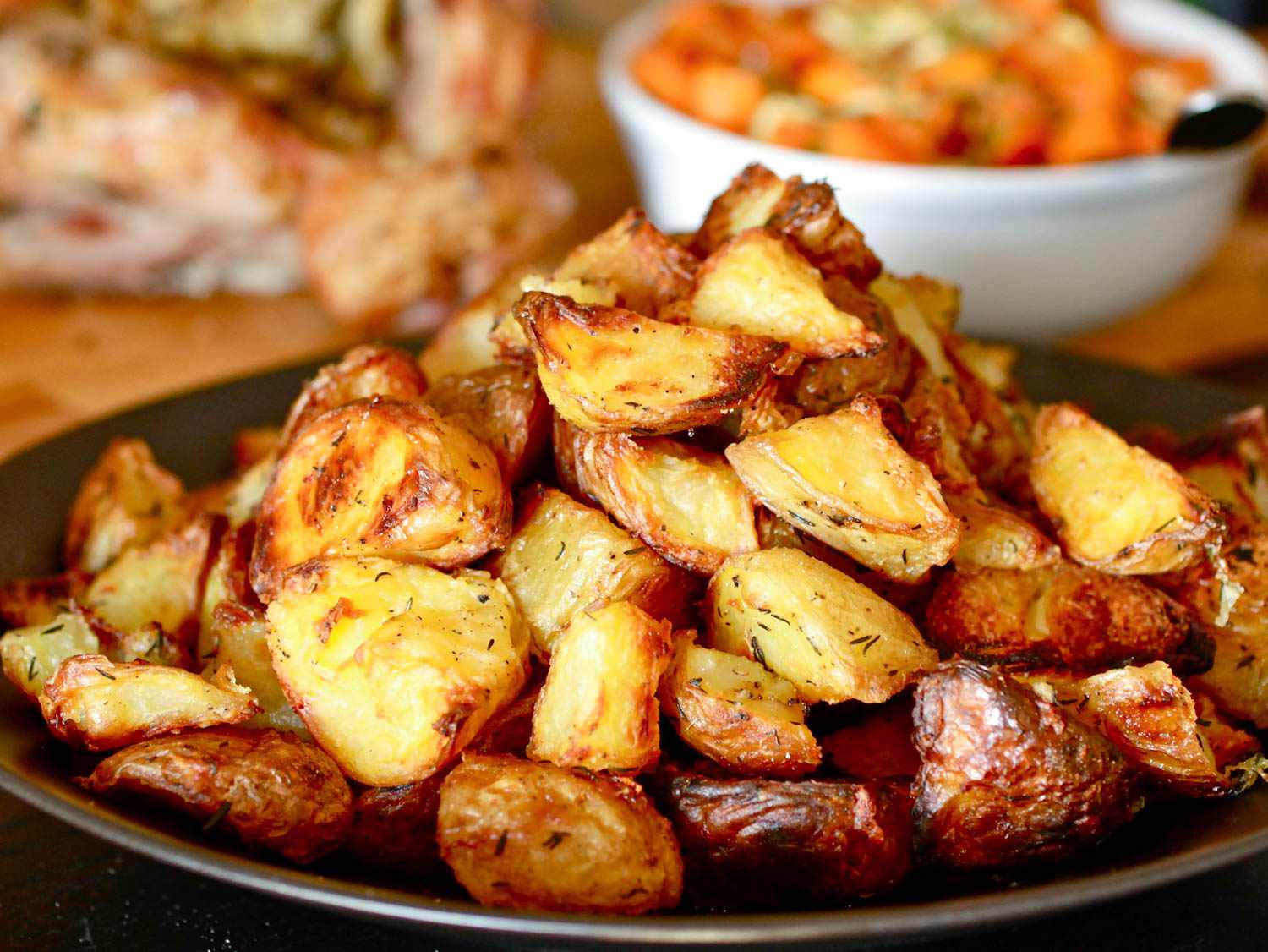 Small Baked Potatoes In Oven Skillet Roasted Potatoes With