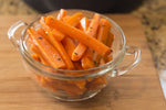 Organic Carrot Strips steamed