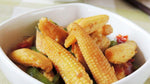 Organic Baby Sweet Corn Steamed