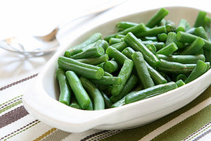 Organic French Beans Diced steamed