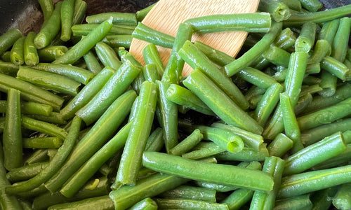 Organic French Beans Strips steamed